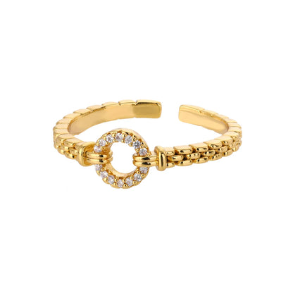 Stainless Steel Rings for Women 2024 Trend Open Gold Color Double Bead Ball Ring Wedding Aesthetic Jewelry Couple Gift Anillos