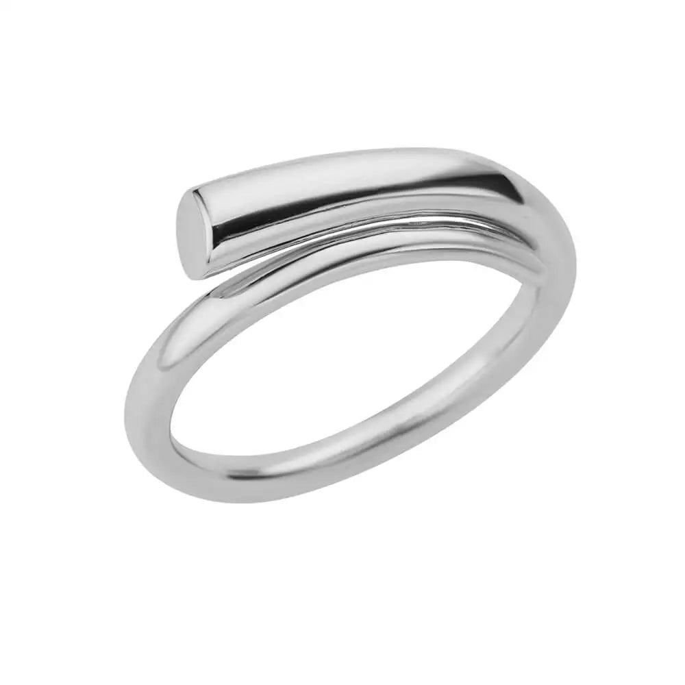 Stainless Steel Rings for Women 2024 Trend Open Gold Color Double Bead Ball Ring Wedding Aesthetic Jewelry Couple Gift Anillos