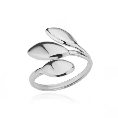Stainless Steel Rings for Women 2024 Trend Open Gold Color Double Bead Ball Ring Wedding Aesthetic Jewelry Couple Gift Anillos